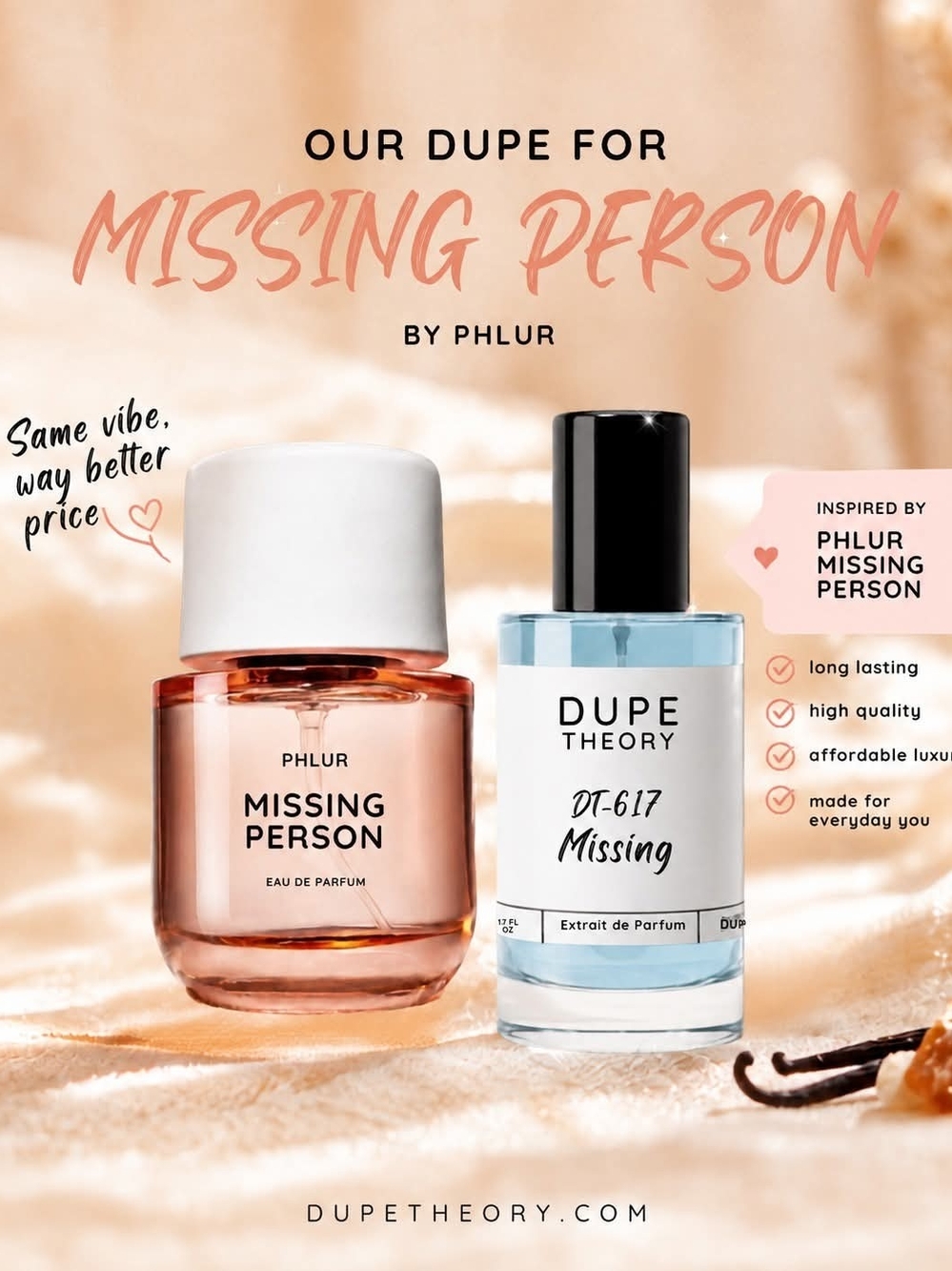 🇨🇦 Dupe Theory Missing Extrait - 50 Ml